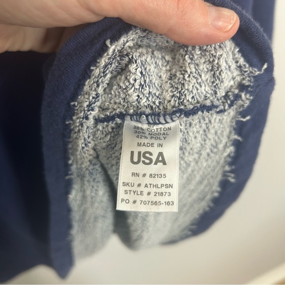 Fresh Produce Navy Blue 3/4 Sleeve Crewneck Top Sweater Women’s Size XL - Picture 3 of 5